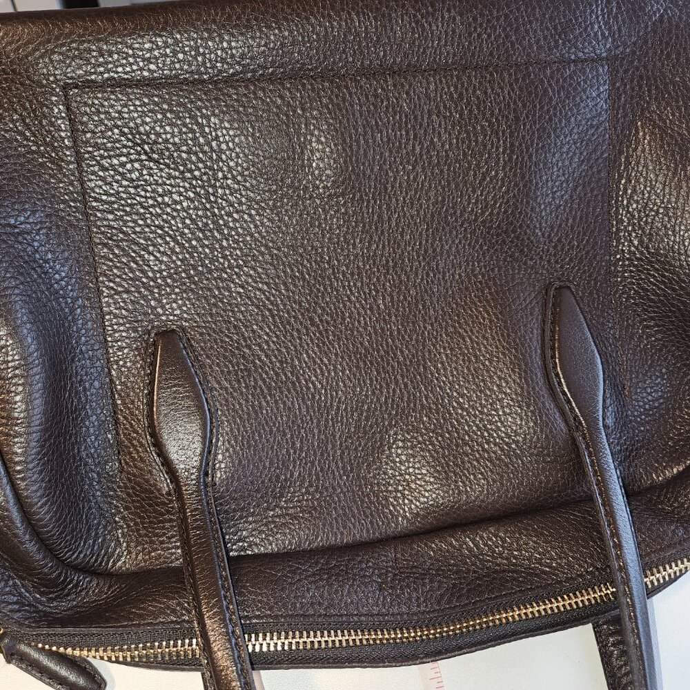 Madewell Top Handle/Crossbody Chocolate Brown Leather Bag - Picture 6 of 15